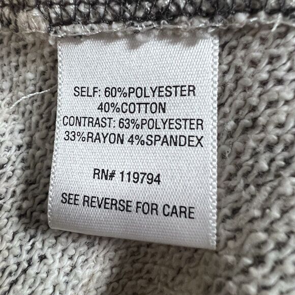 One World Live & Let Live Cardigan Beige & Gray Open Front Long Sleeve Size 2X - Picture 5 of 8